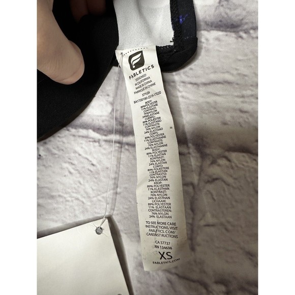 Fabletics Marcela Mesh Midi Sport Bra Women’s Size XS Removable Cups NEW - Picture 4 of 10